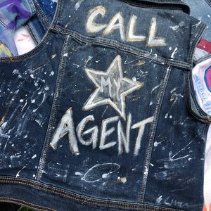 Girls Hand Painted Denim Vest 🎨